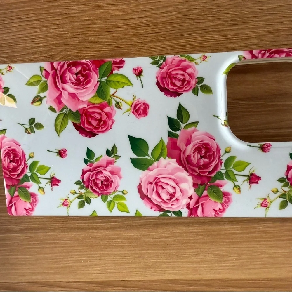 FLAUNT SQUARE Pink Rose Bouquet iPhone 15 Pro Max Case